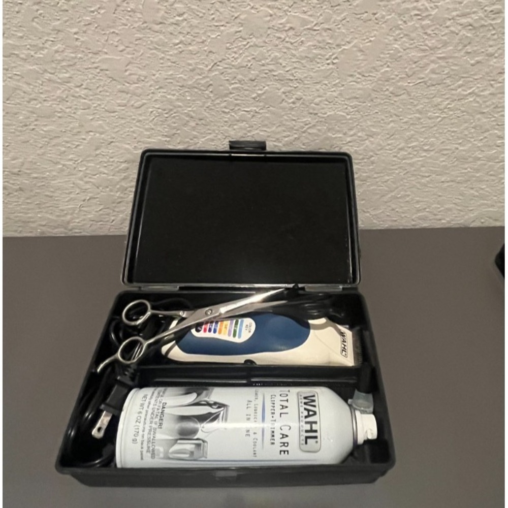 Used WAHL Total Care Beard Trimmer & Grooming Kit - Scissors, Coolant & Case Inc